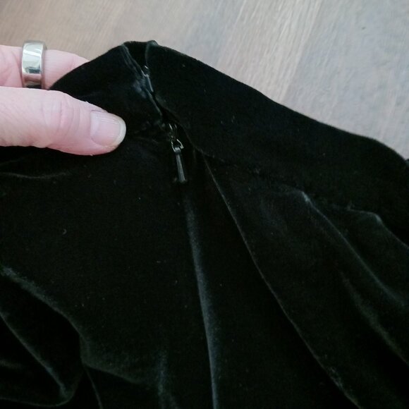Vintage Cache Velvet Wide Leg Black Holiday Dress Pants Size 10 - Picture 6 of 6